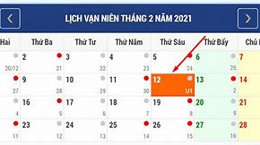 Lịch 2021 Dương